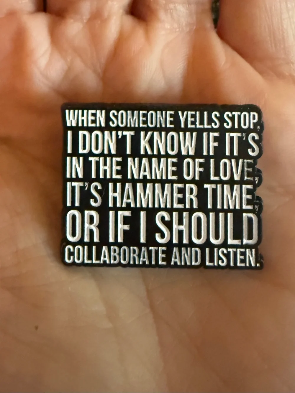 New FUNNY SAYING Quote Enamel Pin STOP Millennial Gen X Gift Humor novelty